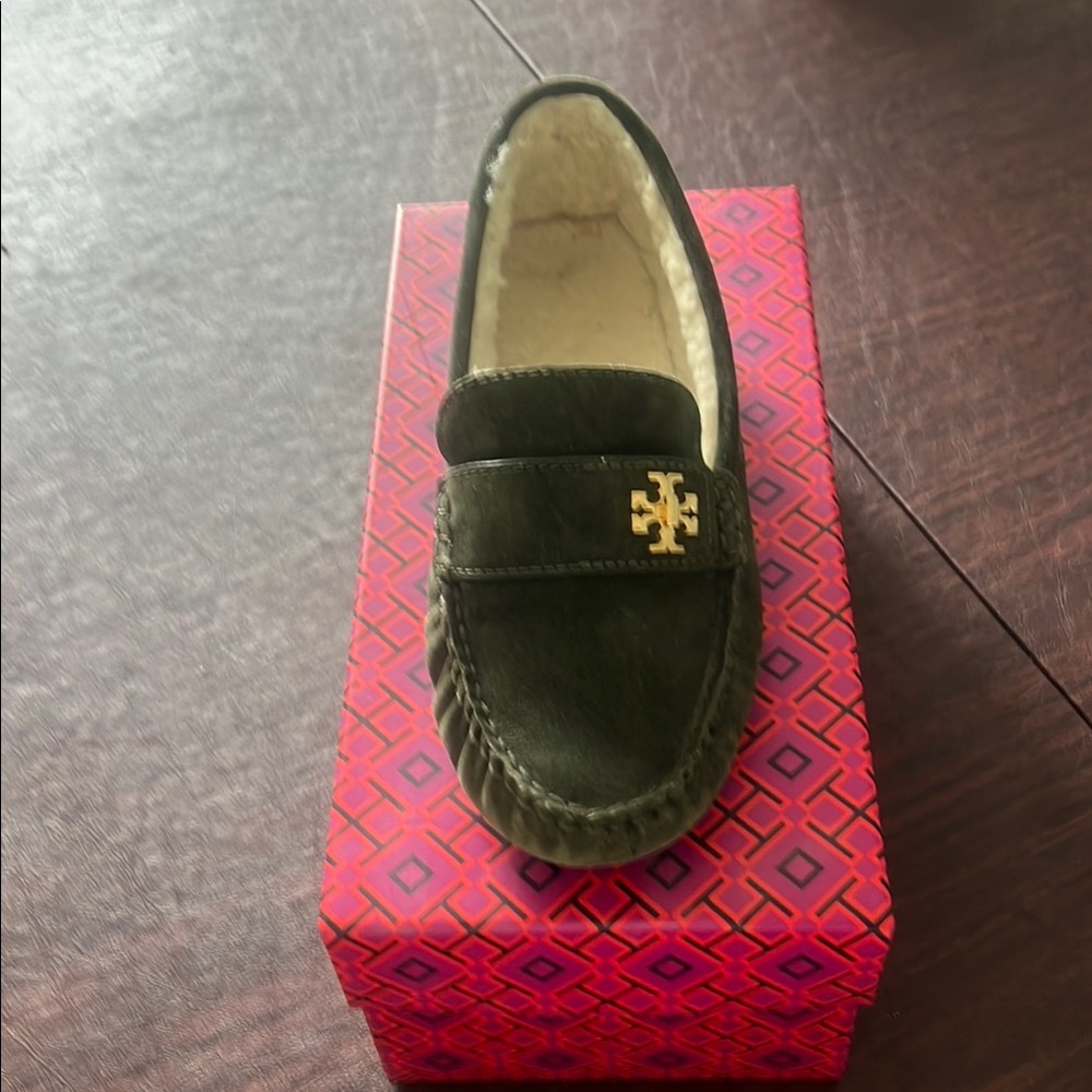 Tory Burch Kids Green Loafers